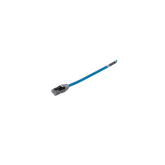 Patch Cord Cat6A, Diametro Reducido 28 AWG, Blindado S/FTP, CM/LS0H, 0.5 m., Color Azul